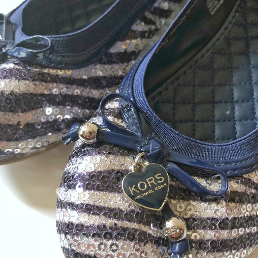 KORS Michael Kors Girls’ Sequin Ballet Flats